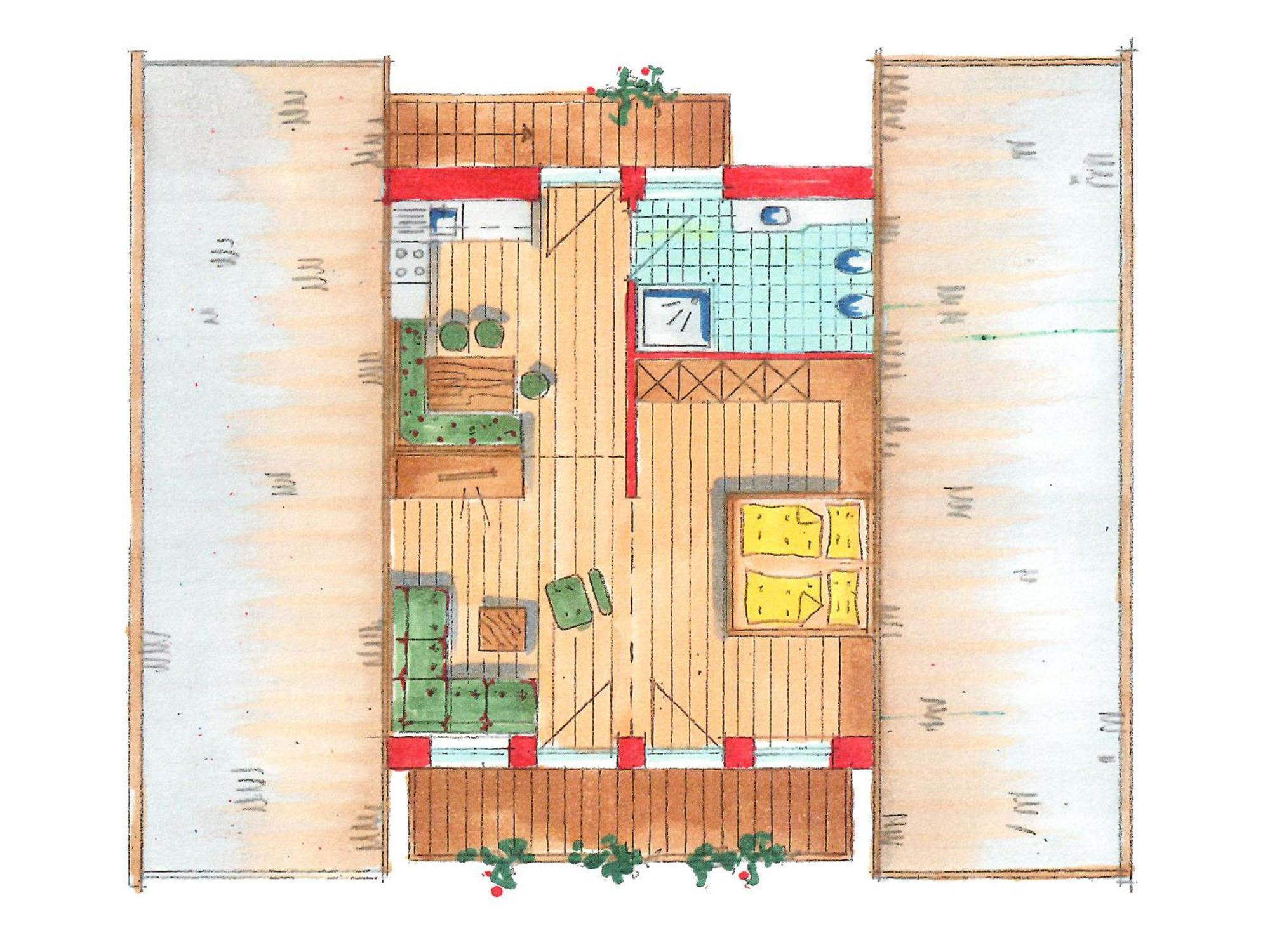 Chalet Piz Da Peres Olang Rum bild